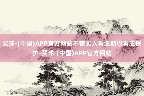 买球·(中国)APP官方网站不错买入看涨期权看成保护-买球·(中国)APP官方网站