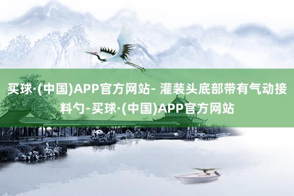 买球·(中国)APP官方网站- 灌装头底部带有气动接料勺-买球·(中国)APP官方网站